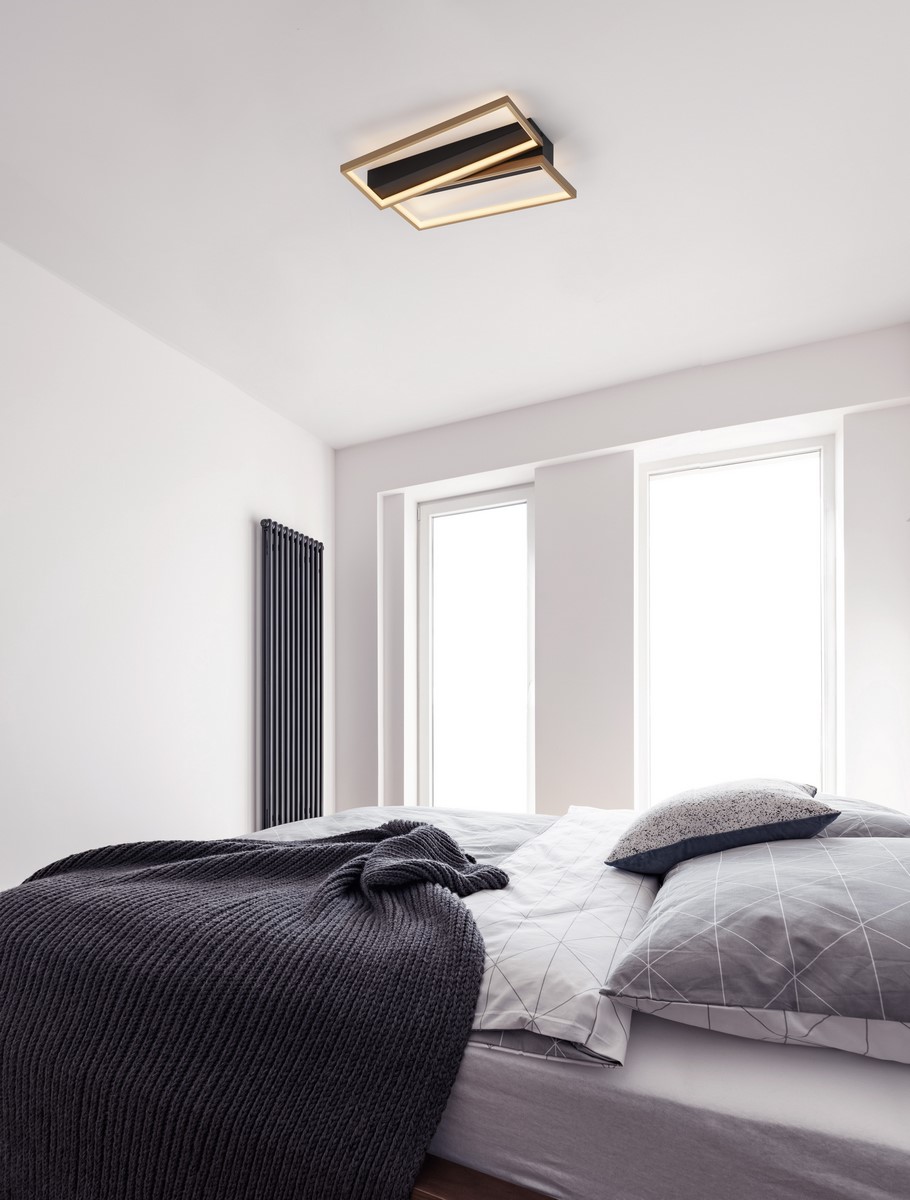ΚΡΕΜΑΣΤΟ ΦΩΤΙΣΤΙΚΟ ΟΡΘΟΓΩΝΙΑ  Black & Brass Gold Steel & Aluminiun & Silicon