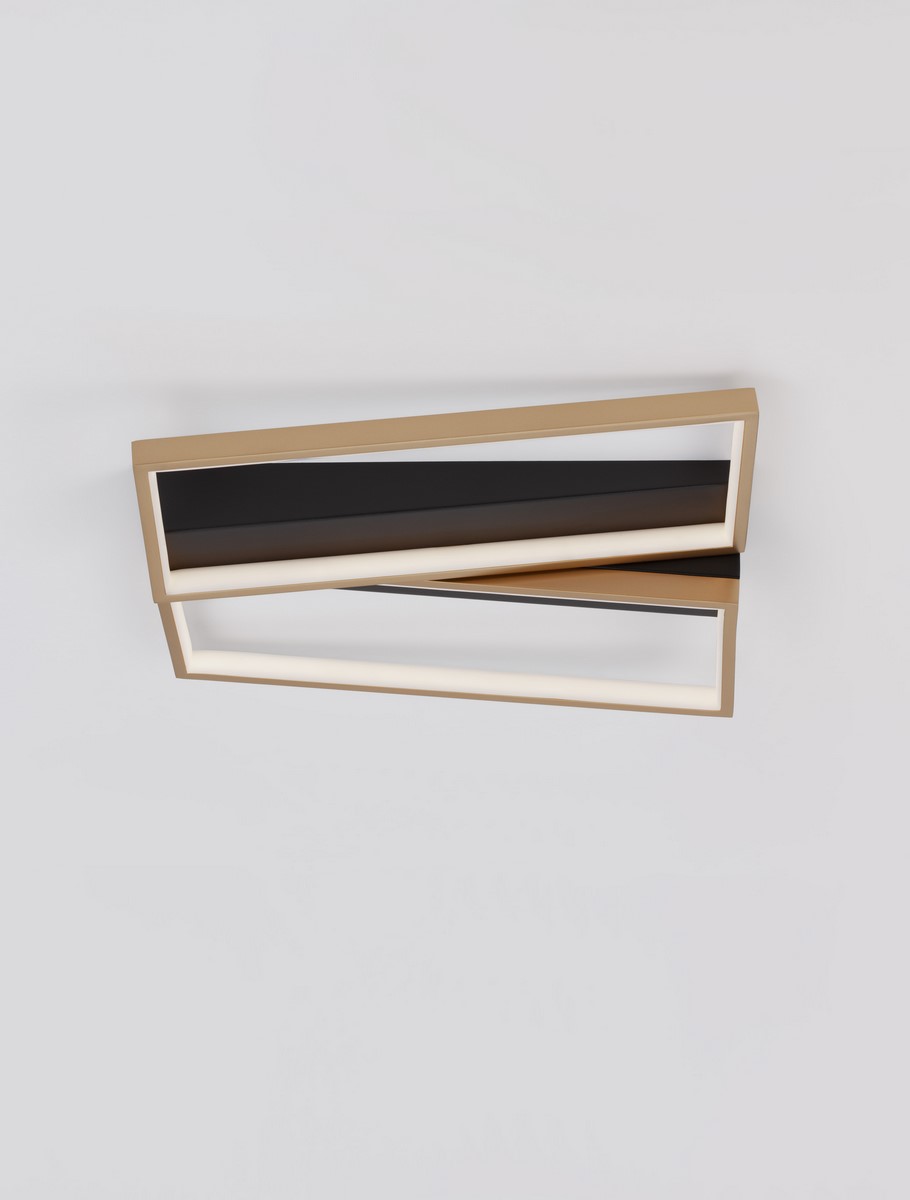 ΚΡΕΜΑΣΤΟ ΦΩΤΙΣΤΙΚΟ ΟΡΘΟΓΩΝΙΑ  Black & Brass Gold Steel & Aluminiun & Silicon