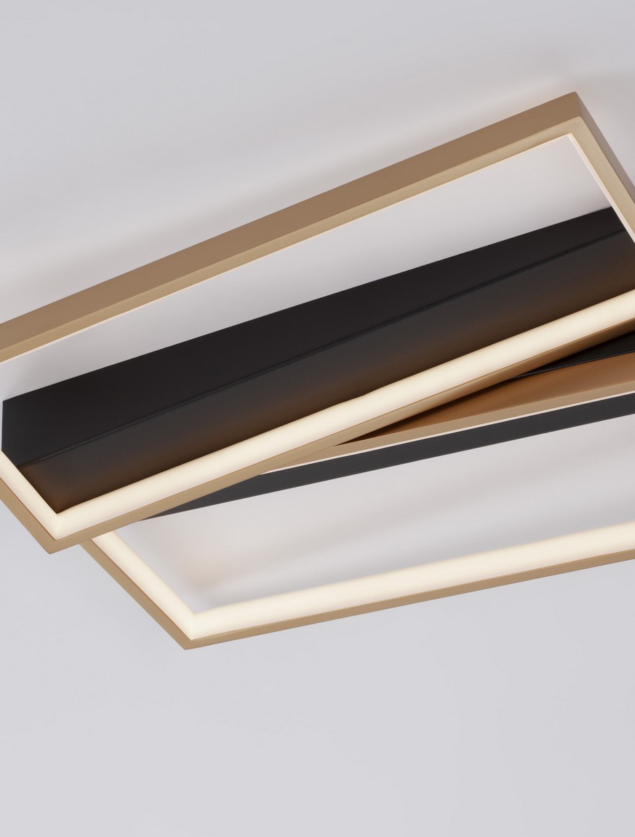 ΚΡΕΜΑΣΤΟ ΦΩΤΙΣΤΙΚΟ ΟΡΘΟΓΩΝΙΑ  Black & Brass Gold Steel & Aluminiun & Silicon