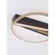 ΦΩΤΙΣΤΙΚΟ ΟΡΟΦΗΣ Black & Brass Gold Steel & Aluminiun & Silicon