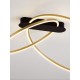 ΦΩΤΙΣΤΙΚΟ ΟΡΟΦΗΣ Triac Dimmable Brass Gold Steel, Aluminium & Silicone  