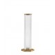 LED ΕΠΙΤΡΑΠΕΖΙΟ ΦΩΤΙΣΤΙΚΟ Antique Brass Steel & Glass H:55,5cm