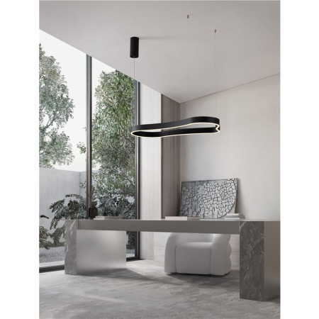 ΦΩΤΙΣΤΙΚΟ ΚΡΕΜΑΣΤΟ LED ΜΑΥΡΟ L:90cm 52W