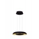ΚΡΕΜΑΣΤΟ ΦΩΤΙΣΤΙΚΟ Triac Dimmable Sandy Black & Brushed Gold Aluminium & Acrylic