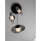 ΚΡΕΜΑΣΤΟ ΦΩΤΙΣΤΙΚΟ Triac Dimmable Sandy Black Metal & Smoky Gray Glass