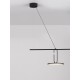ΚΡΕΜΑΣΤΟ ΦΩΤΙΣΤΙΚΟ Black Steel Aluminium & Acrylic