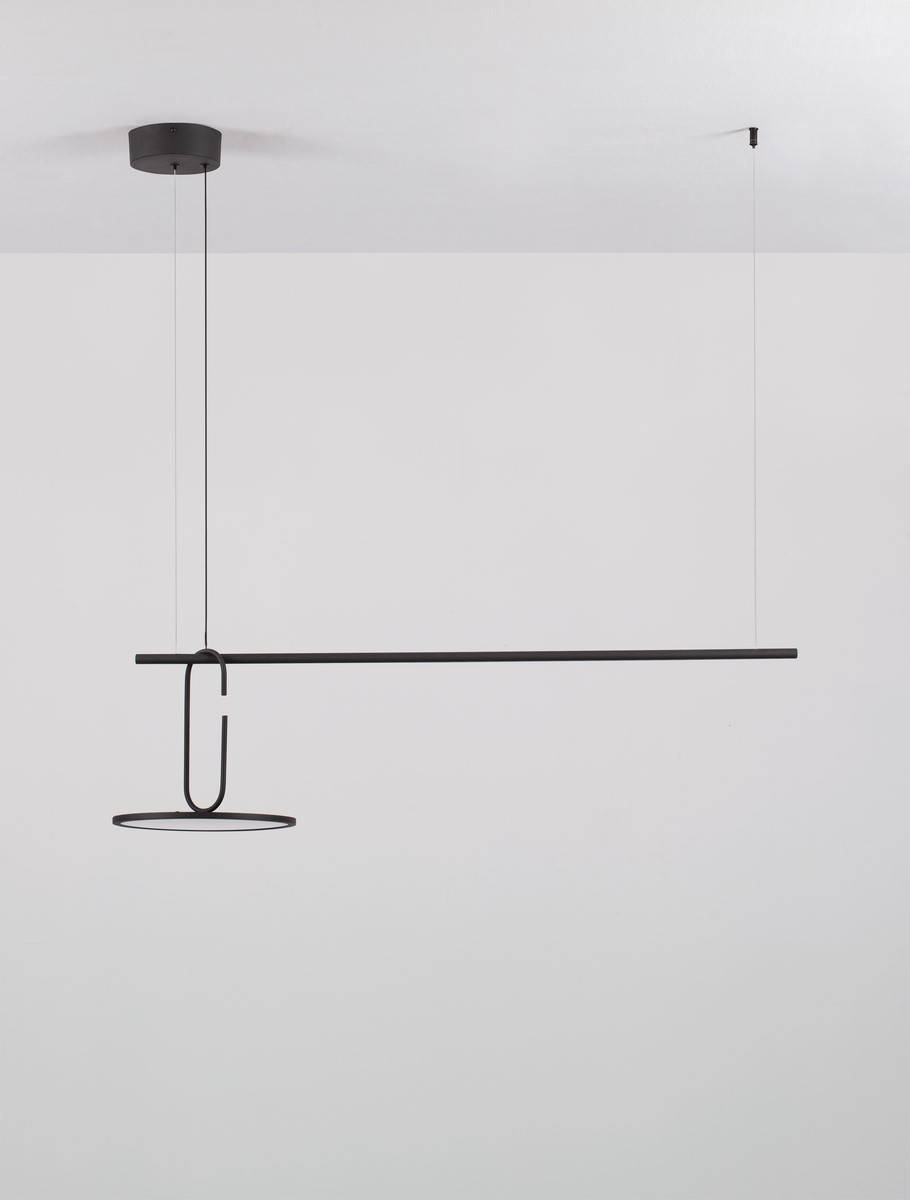 ΚΡΕΜΑΣΤΟ ΦΩΤΙΣΤΙΚΟ Black Steel Aluminium & Acrylic