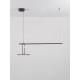 ΚΡΕΜΑΣΤΟ ΦΩΤΙΣΤΙΚΟ Black Steel Aluminium & Acrylic