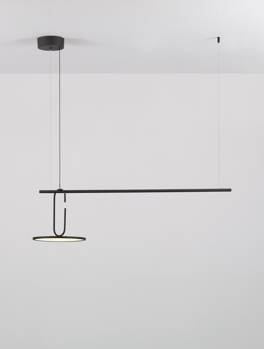 ΚΡΕΜΑΣΤΟ ΦΩΤΙΣΤΙΚΟ Black Steel Aluminium & Acrylic