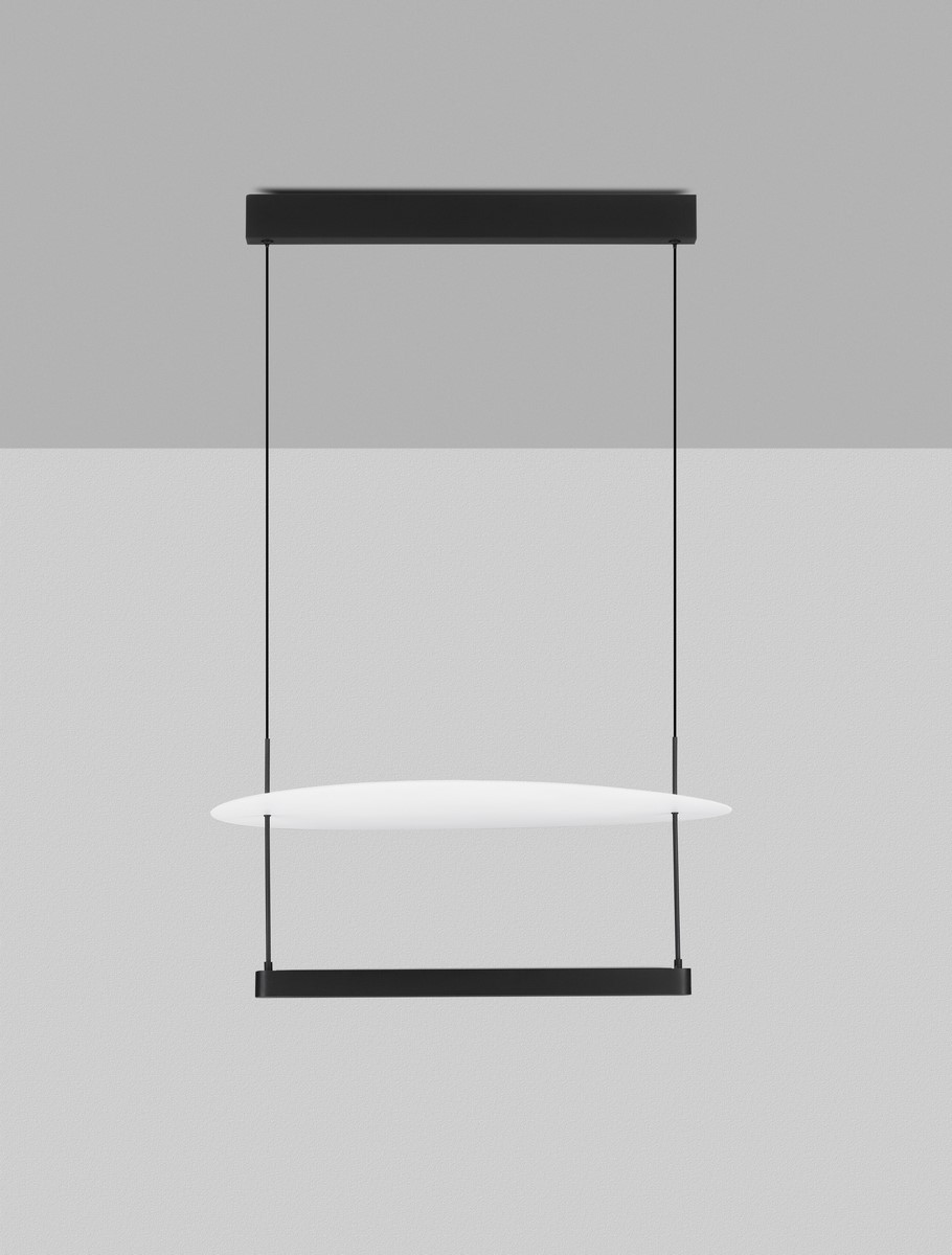 ΚΡΕΜΑΣΤΟ ΦΩΤΙΣΤΙΚΟ  Triac Dimmable Sandy Black & White Steel, Aluminium & Silicone