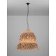 ΚΡΕΜΑΣΤΟ ΦΩΤΙΣΤΙΚΟ  Natural Seagrass Black Fabric Wire & Base