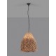 ΚΡΕΜΑΣΤΟ ΦΩΤΙΣΤΙΚΟ  Natural Seagrass Black Fabric Wire & Base  D:61 H1:55 H2:200cm