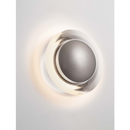 ΑΠΛΙΚΑ ΤΟΙΧΟΥ LED Black Nickel Aluminium & Acrylic D:17cm