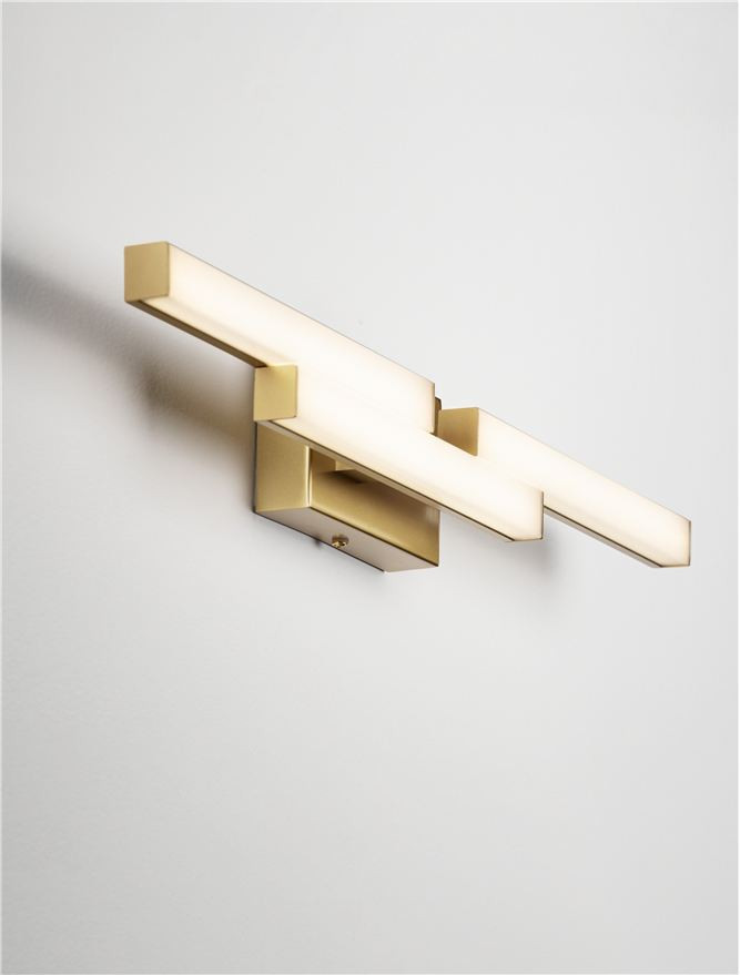 ΑΠΛΙΚΑ ΤΟΙΧΟΥ Gold Aluminium & Acrylic L:60cm
