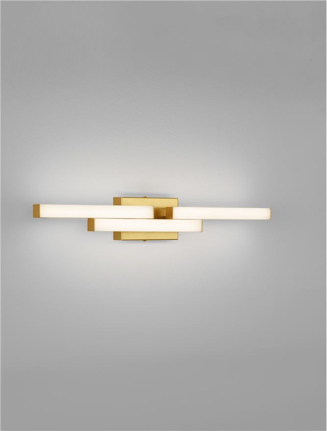 ΑΠΛΙΚΑ ΤΟΙΧΟΥ Gold Aluminium & Acrylic L:60cm