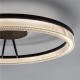 ΚΥΚΛΙΚΟ ΦΩΤΙΣΤΙΚΟ ΟΡΟΦΗΣ Sandy Black Aluminium D:60cm