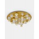 ΦΩΤΙΣΤΙΚΟ ΟΡΟΦΗΣ Gold Aluminium & Clear Glass 3200K 