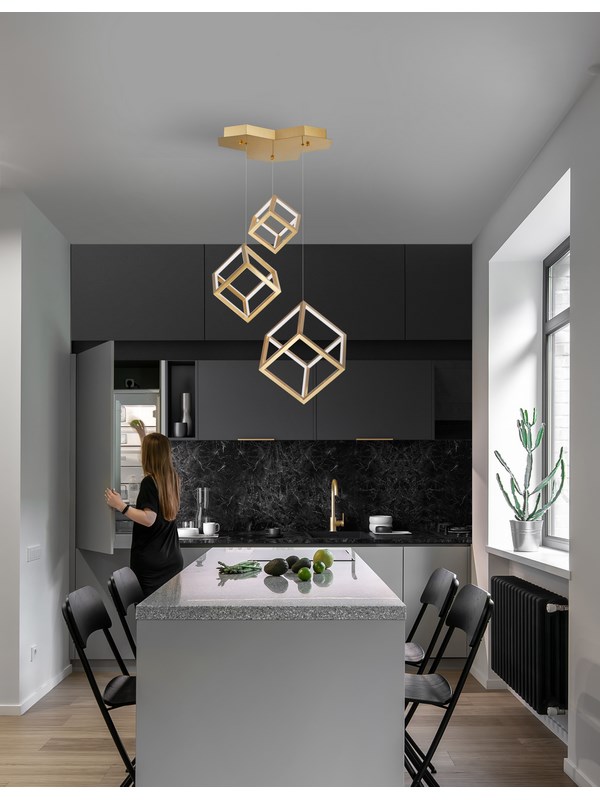 ΚΡΕΜΑΣΤΟ ΦΩΤΙΣΤΙΚΟ  Gold Aluminium & Silicone