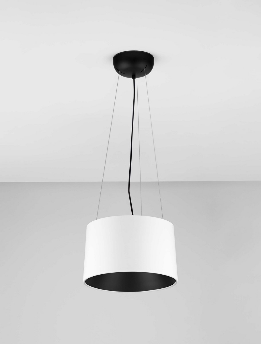 ΚΡΕΜΑΣΤΟ ΦΩΤΙΣΤΙΚΟ Sandy White & Black Aluminium & Steel