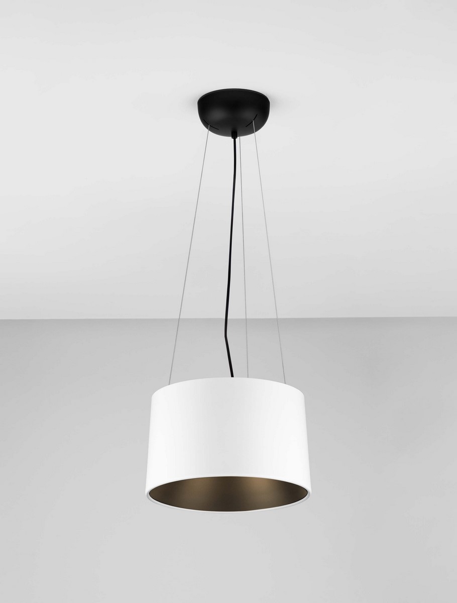 ΚΡΕΜΑΣΤΟ ΦΩΤΙΣΤΙΚΟ Sandy White & Black Aluminium & Steel