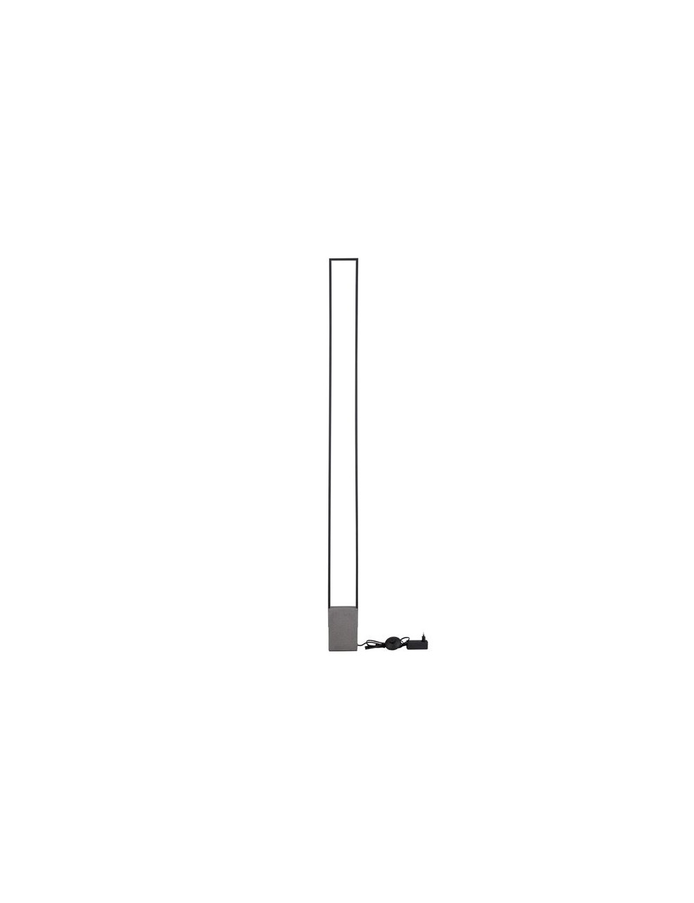 ΦΩΤΙΣΤΙΚΟ ΔΑΠΕΔΟΥ  Black Sandstone Cement & Dark Anthracite Aluminium H:160,5cm