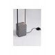 ΦΩΤΙΣΤΙΚΟ ΔΑΠΕΔΟΥ  Black Sandstone Cement & Dark Anthracite Aluminium H:160,5cm