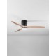 ΑΝΕΜΙΣΤΗΡΑΣ ΟΡΟΦΗΣ  Sandy Black Metal & Acrylic Natural Wood Color Blades D:132cm