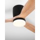 ΑΝΕΜΙΣΤΗΡΑΣ ΟΡΟΦΗΣ  Sandy Black Metal & Acrylic Natural Wood Color Blades D:132cm