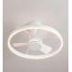 ΑΝΕΜΙΣΤΗΡΑΣ ΟΡΟΦΗΣ LED D:60cm ΛΕΥΚΟΣ ΜΕ ΣΚΟΥΡΟ ΞΥΛΟ