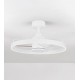 ΑΝΕΜΙΣΤΗΡΑΣ ΟΡΟΦΗΣ LED D:60cm ΛΕΥΚΟΣ ΜΕ ΣΚΟΥΡΟ ΞΥΛΟ