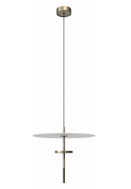ΚΡΕΜΑΣΤΟ ΜΟΝΟΦΩΤΟ LED, SHINY GOLD ΜΕΤΑΛΛΟ ΚΑΙ ΦΙΝΙΡΙΣΜΑ ANTIQUE BRASS 235 x 235
