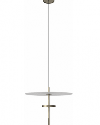 ΚΡΕΜΑΣΤΟ ΜΟΝΟΦΩΤΟ LED, SHINY GOLD ΜΕΤΑΛΛΟ ΚΑΙ ΦΙΝΙΡΙΣΜΑ ANTIQUE BRASS 235 x 235