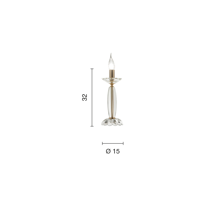 ΕΠΙΤΡΑΠΕΖΙΟ GOLD FINISHING D 15 CM