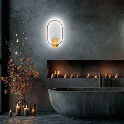 Modern Elegant Wall Lamp ICONS LIGHT - NONAME AP9 Metal LED 1 Circles