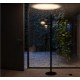 FLOS NOCTURNE  LED FLOOR LAMP  TRANSPARENT BOROCILICATE GLASS & BLACK METAL 