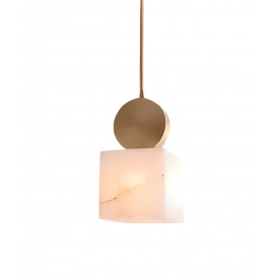 SE21-MB-12 CUBICO MARBLE PENDANT 12x23cm G9 220V IP20 2 YEARS WARRANTY