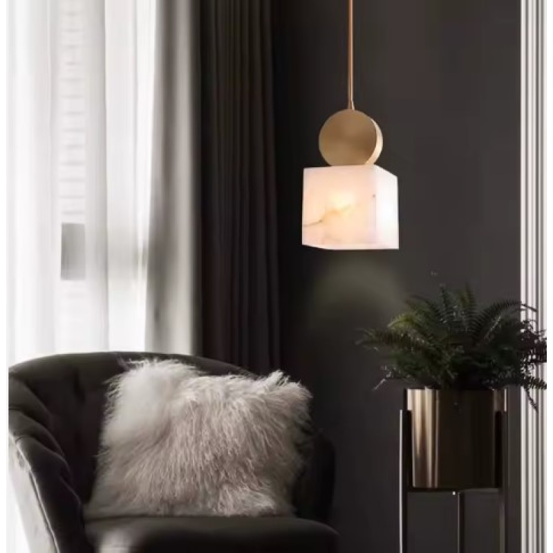 SE21-MB-12 CUBICO MARBLE PENDANT 12x23cm G9 220V IP20 2 YEARS WARRANTY