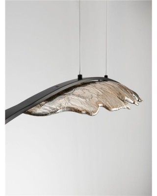 ΚΡΕΜΑΣΤΟ ΦΩΤΙΣΤΙΚΟ ΜΕ ΓΥΑΛΙ Gray & Cognac L:104cm