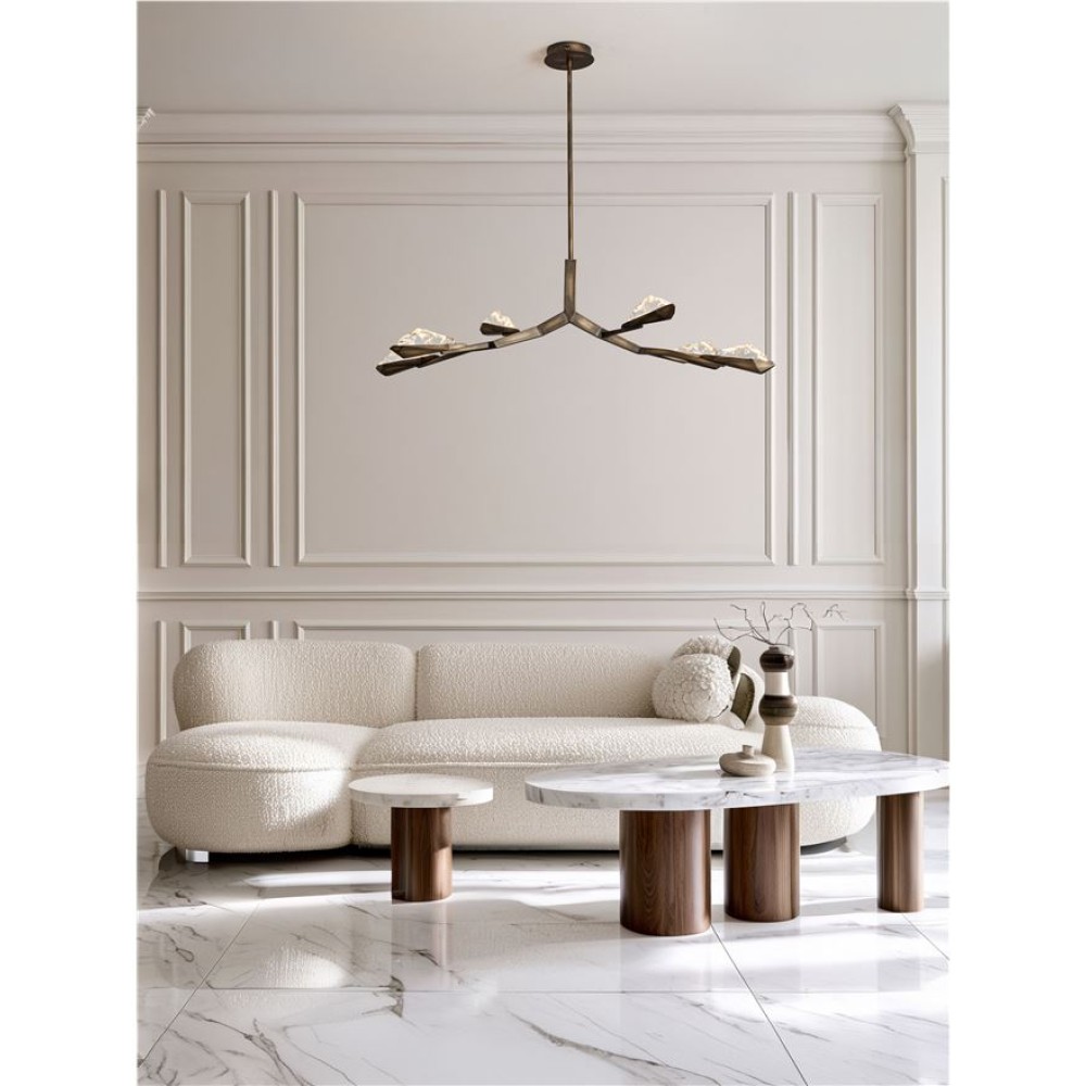 ΚΡΕΜΑΣΤΟ ΡΥΘΜΙΖΟΜΕΝΟ ΦΩΤΙΣΤΙΚΟ LED ANTIQUE BRASS L:137,5cm