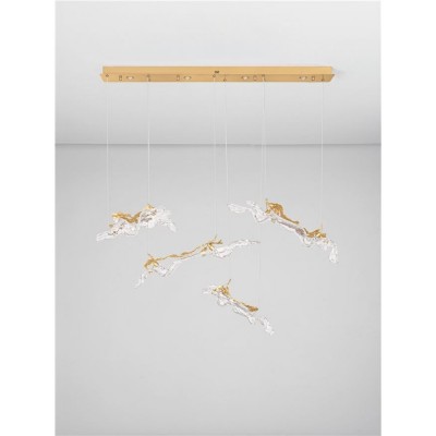 ΚΡΕΜΑΣΤΟ 4ΦΩΤΟ LED ΣΕ ΡΑΓΑ L:128cm