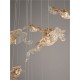ΚΡΕΜΑΣΤΟ 10ΦΩΤΟ ΦΩΤΙΣΤΙΚΟ LED GOLD&CLEAR GLASS  D:100cm