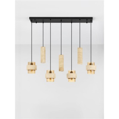 ΚΡΕΜΑΣΤΟ 7ΦΩΤΟ ΤΡΑΒΕΡΤΙΝΗ ΚΑΙ AMBER ΓΥΑΛΙ L:94,5cm