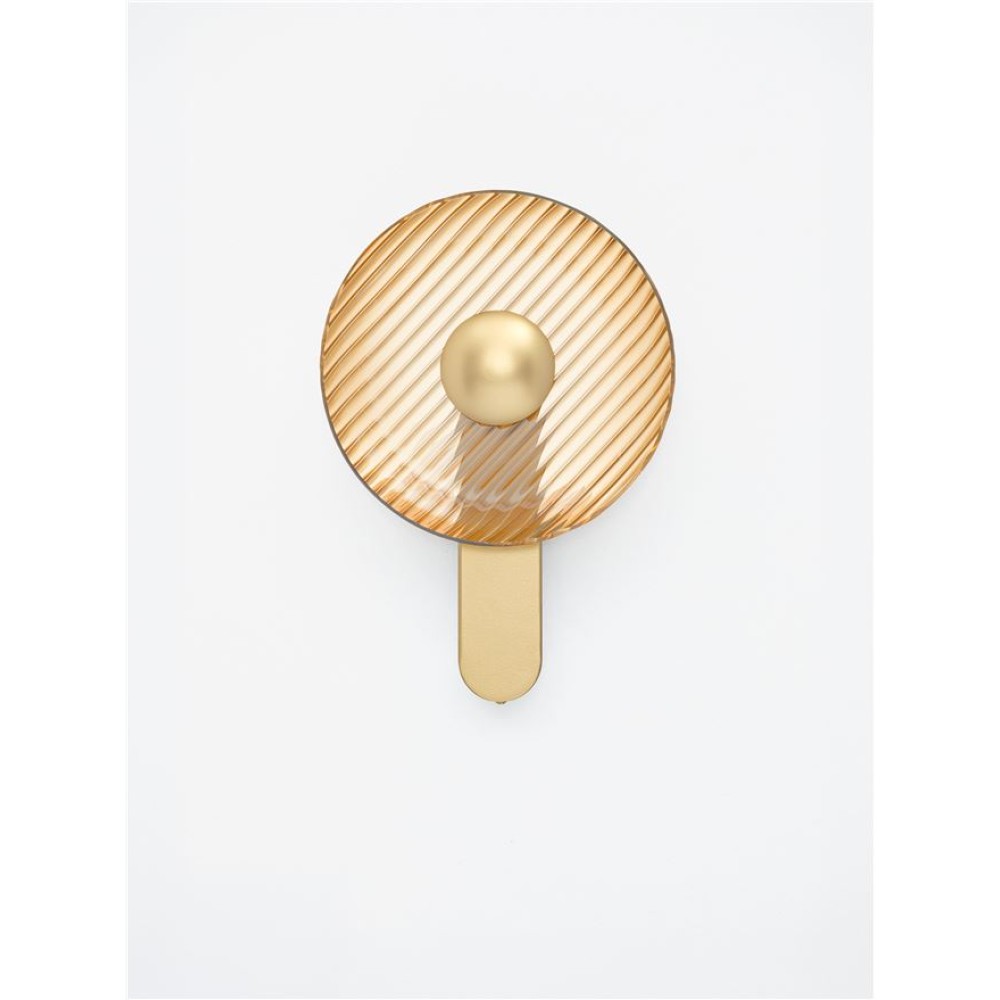 ΑΠΛΙΚΑ LED GOLD METAL & AMBER GLASS 