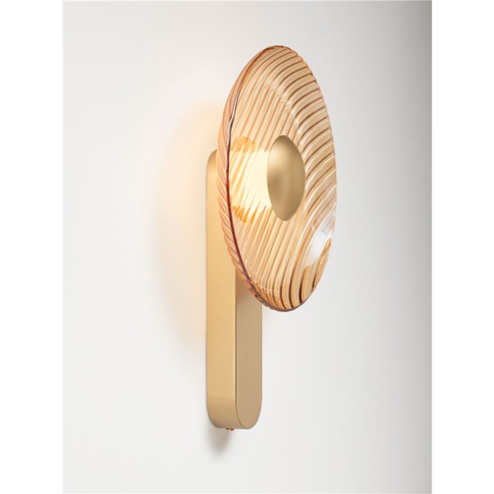 ΑΠΛΙΚΑ LED GOLD METAL & AMBER GLASS 