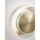 ΣΤΡΟΓΓΥΛΗ ΑΠΛΙΚΑ ΤΟΙΧΟΥ Brass Gold Aluminium & Acrylic D:17cm