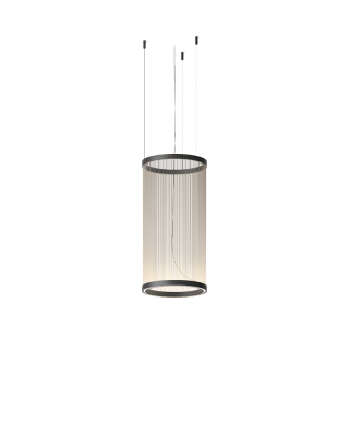VIBIA ARRAY PENDANT LED LAMP WITH THREADS BEIGE D:37cm
