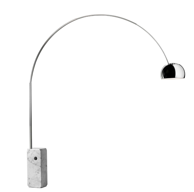 FLOS ARCO LED H:240cm MARBLE & METAL
