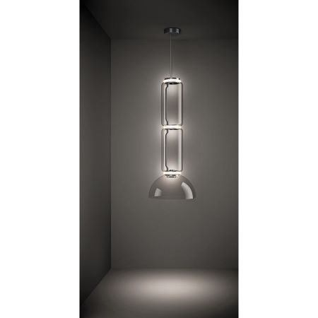 FLOS Noctambule Suspension 2 Low Cylinder Bowl  H:120cm 