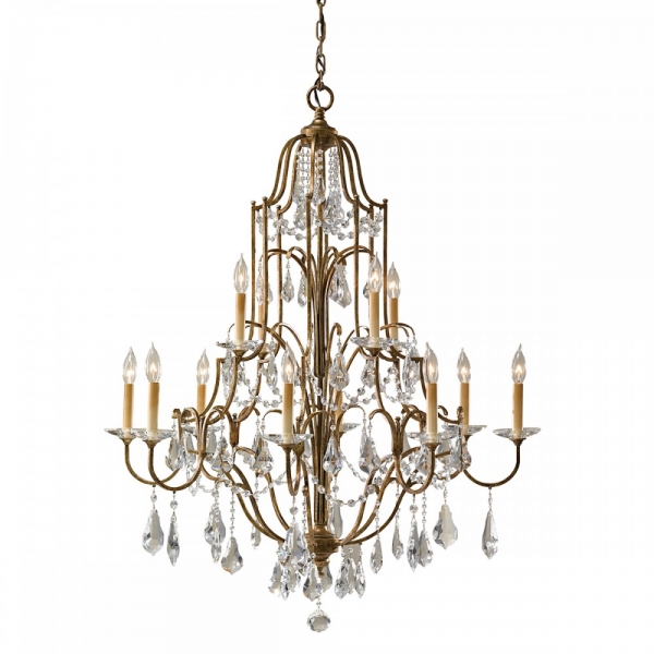 BELLE EPOQUE 12 PHOTO ACID BRONZE WITH CRYSTAL H:116.2cm USA
