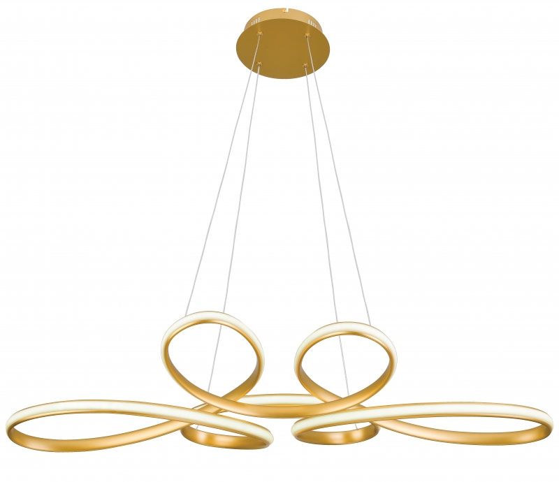 GOLD MATT SUSPENDED FIXTURE L102cm